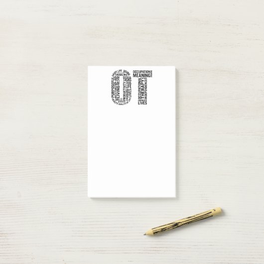 Beroepstherapie OT Post-it® Notes (Op bureau)