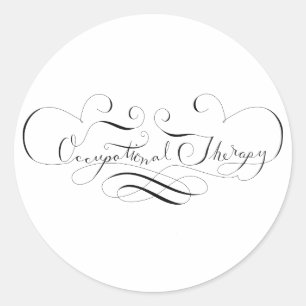 Beroepstherapie Ronde Sticker