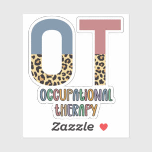 Beroepstherapie tegen Cheetah Future OT Gifts Sticker