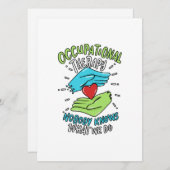 Beroepstherapie Therapieconcentratie Zenuwstelsela Feestdagenkaart (Voorkant / Achterkant)