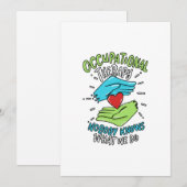 Beroepstherapie Therapieconcentratie Zenuwstelsela Feestdagenkaart (Voorkant / Achterkant)