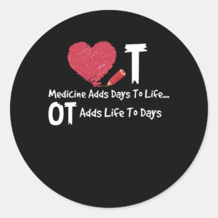 Beroepstherapie voegt leven toe aan dagen hartziek ronde sticker