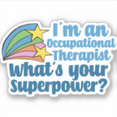 Beroepstherapie Wat is je Superpower? Sticker (Voorkant)