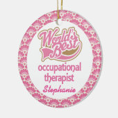 Beroepstherapist, gepersonaliseerd versieringsmidd keramisch ornament (Links)