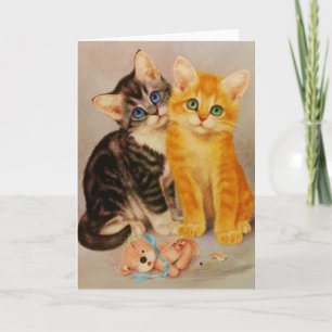 berouwvolle Kittens Note Kaart