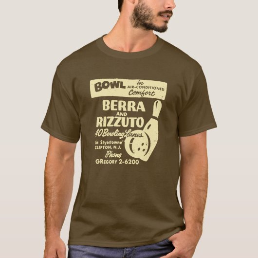 BERRA AND RIZZUTO BOWLING LANES T-SHIRT (Voorkant)
