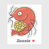 Berried Frazzled Red Cherry Shrimp Sticker (Vel)