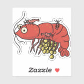 Berried Red Cherry Shrimp Sticker (Vel)