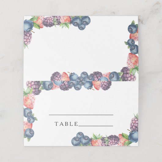 Berries - Cartes mariages (Extérieur déplié)