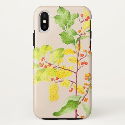 Berries d'automne sur un coque iphone (Dos)