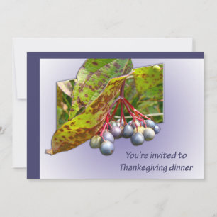 Berries d'automne Thanksgiving Invitation