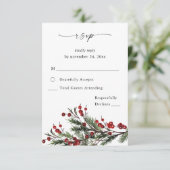 Berries de Noël & Pine no Repas RSVP VER (Debout devant)