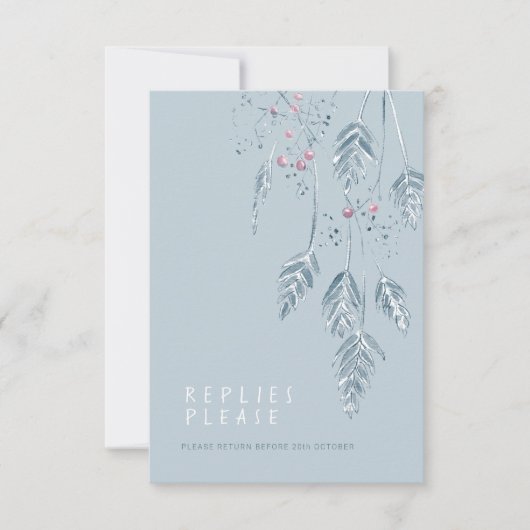 Berries d'herbes automnales bleu rouge réponse du (Devant)