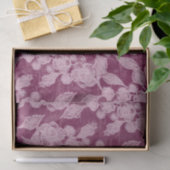 Berries en bloesems Paars Floral Pattern Tissuepapier (Geschenk)