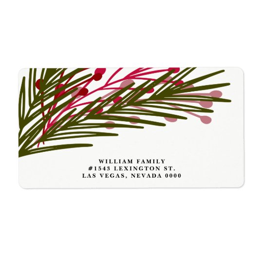 Berries et étiquette Feuille (Devant)