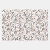 Berries feuilles Aquarelle blanche Élégante floral (Devant 2)