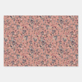 Berries Feuilles modernes Aquarelle Florale Orange (Devant 2)