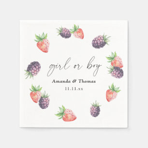 Berries Geslacht onthullen. Meisje of Jongen Servet