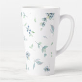 Berries Kerstwinter Greens Elegant  Latte Mok (Rechts)