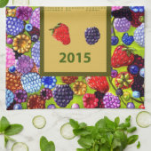 Berries keukenkeukenhanddoek 2015 kalender theedoek (Gevouwen)