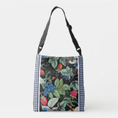 Berries Medley over Country Gingham Crossbody Tas (Achterkant)
