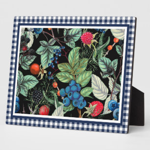 Berries Medley over Country Gingham Fotoplaat