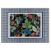 Berries Medley over Country Gingham Snijplank (Voorkant)