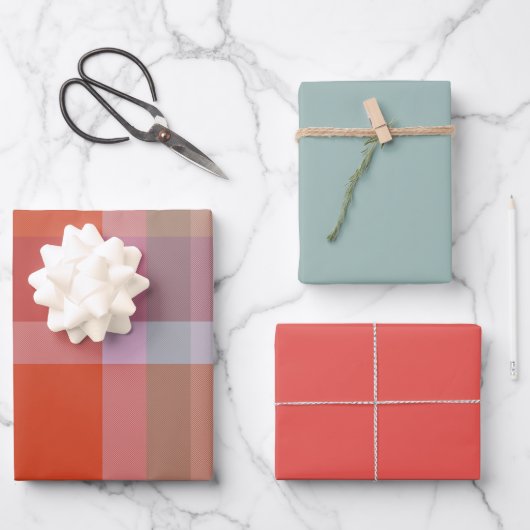 Berries & Mint Wrapping Paper Flat Sheet Set of 3 (Voorkant)