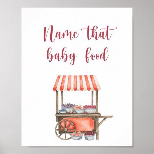 Berries - name that baby food poster (Voorkant)