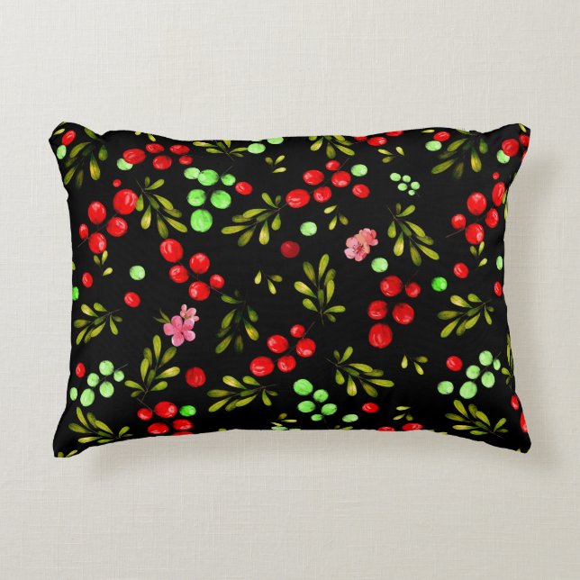 Berries Pattern Accent Kussen (Voorkant)