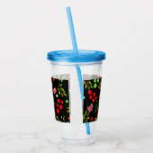 Berries Pattern Acryl Drinkbeker (Links)