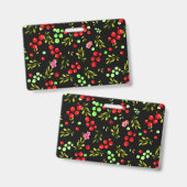 Berries Pattern Badge (Voor- en achterkant)