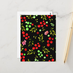 Berries Pattern Briefkaart