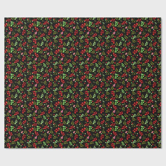 Berries Pattern Cadeaupapier (Vlak)