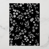 Berries Pattern Folie Uitnodiging (Achterkant)