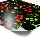 Berries Pattern Foto Afdruk (Hoek)