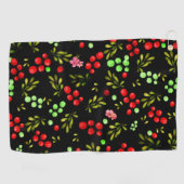 Berries Pattern Golfhanddoek (Horizontaal)
