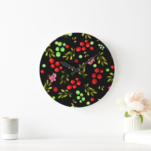 Berries Pattern Grote Klok (Huis)