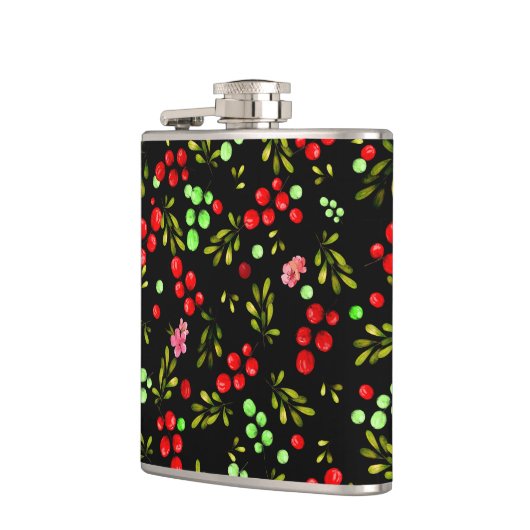 Berries Pattern Heupfles (Links)