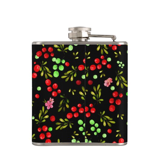 Berries Pattern Heupfles (Achterkant)