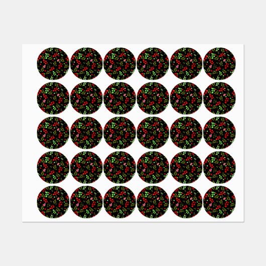 Berries Pattern Labels (Vel)