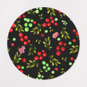 Berries Pattern Labels (Design 1)