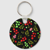 Berries Pattern Sleutelhanger (Voorkant)