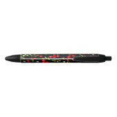 Berries Pattern Zwarte Inkt Pen (Achterkant)