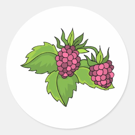 Berries Ronde Sticker (Voorkant)