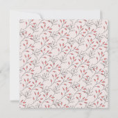 Berries roses douces Faire-part de naissance bébé (Dos)