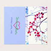 BERRIES ROUGES MINI CARTES 2x3,5 horizontales (Extérieur déplié)