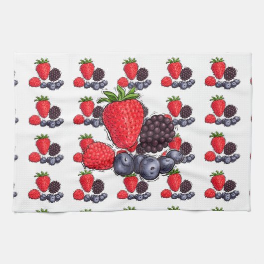 Berries Serviettes de cuisine (Horizontal)