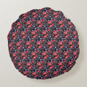 Berries vun "Red Blue Black" Rond Kussen