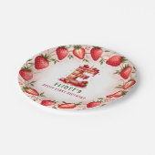 Berry 1e Verjaardag Bord Letter E Cake Design (Gekanteld)